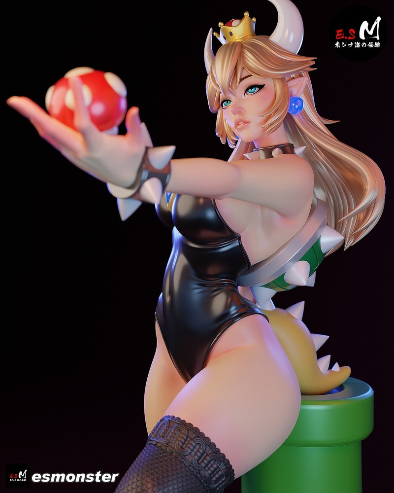 Bowsette V2 3D Printed Kit Unpainted/Unassembled