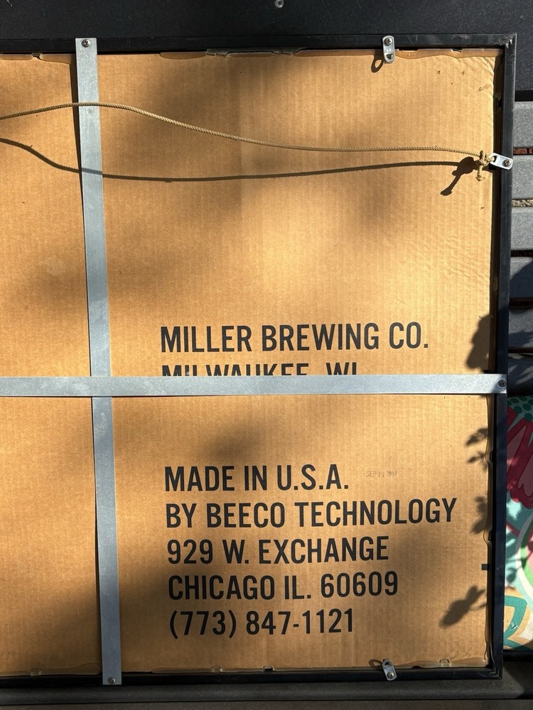 Miller Light Brewing Beer Mirror Sign