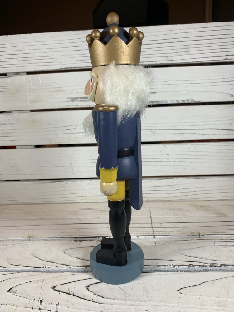 German nutcracker King Yellow-blue, height 12”