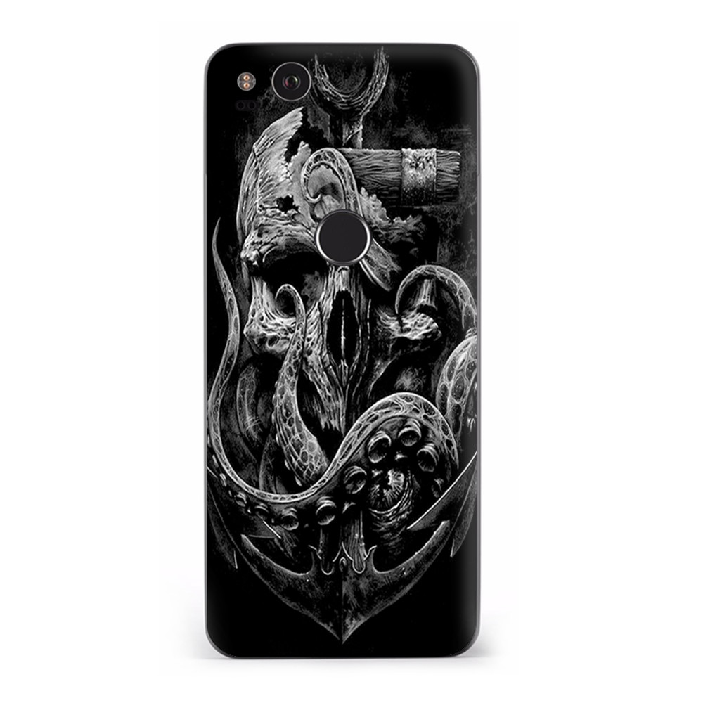 Google Pixel 2 Skins Decal Wrap Skull Anchor Octopus Under Sea