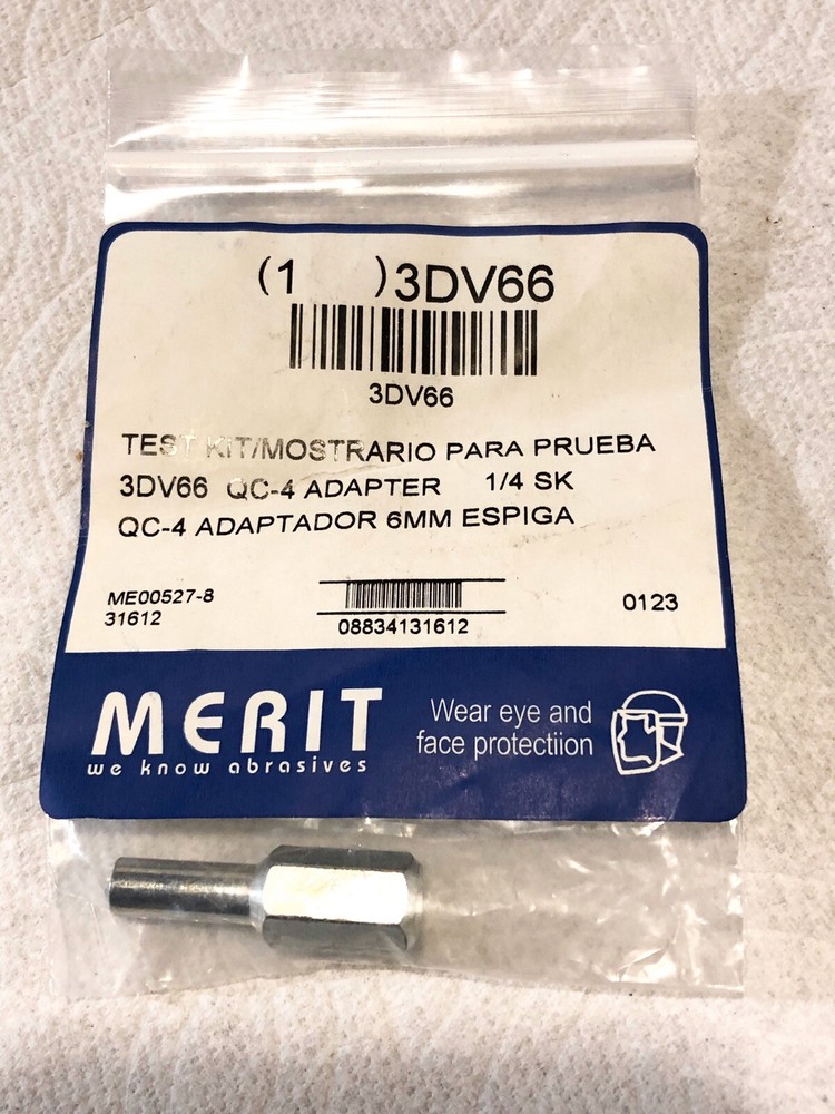 3DV66 MERIT QC-4 Adapter 1/4 Shank