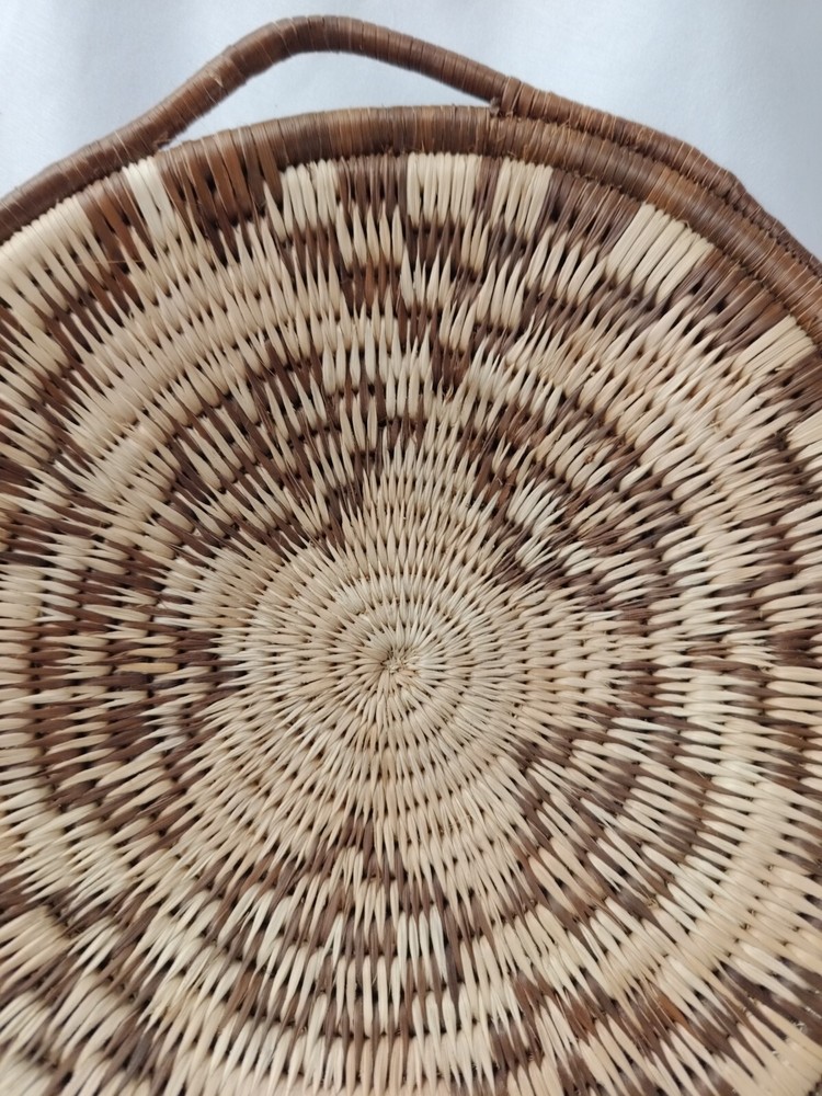 Woven Boho Basket / Bowl 9"