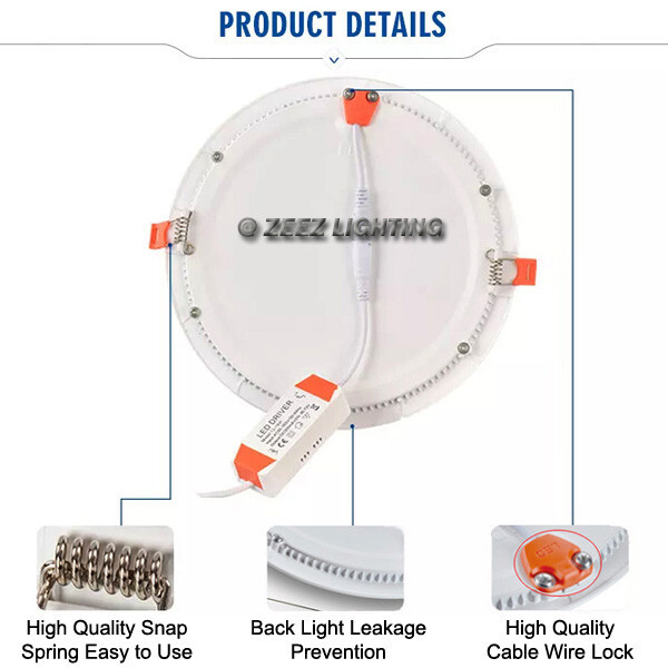 10 Pack 20W 9-Inch Square Cool White Canless LED Recessed Ceiling Panel Light