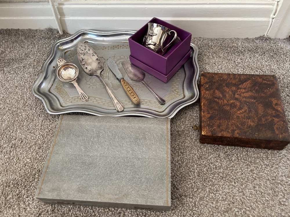 Vintage Joblot Silver Plate Items Bundle Silver Plated