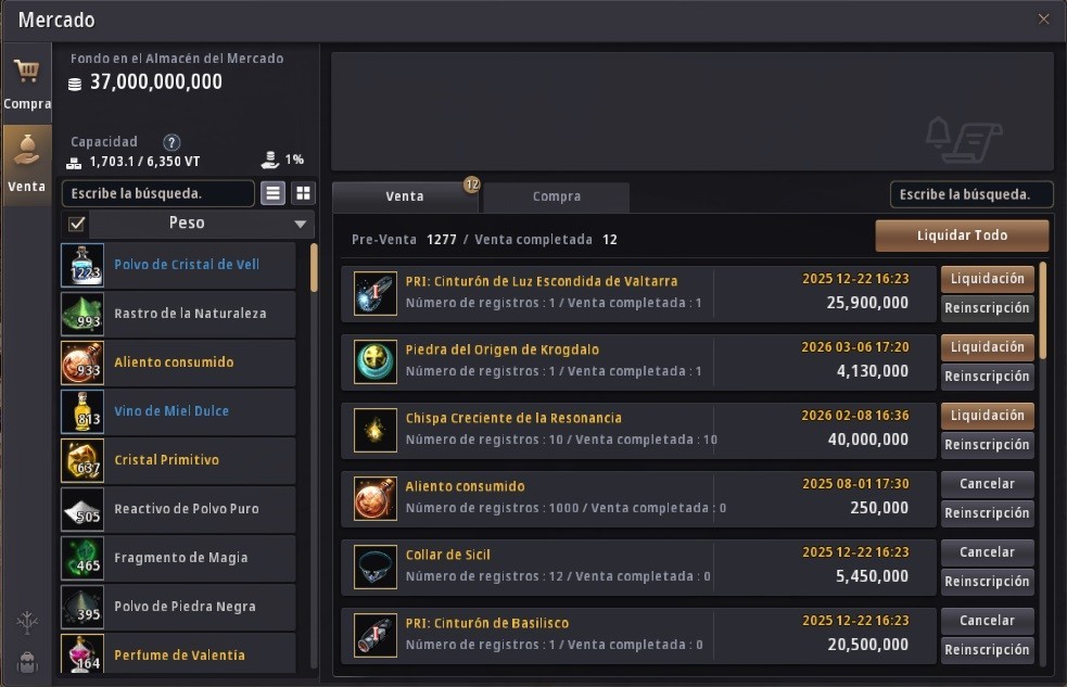 [SA] Black Desert Online - End Game Acc