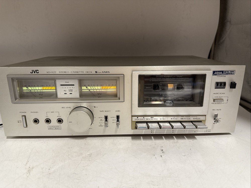 JVC KD-A22 Stereo Cassette Deck Tested