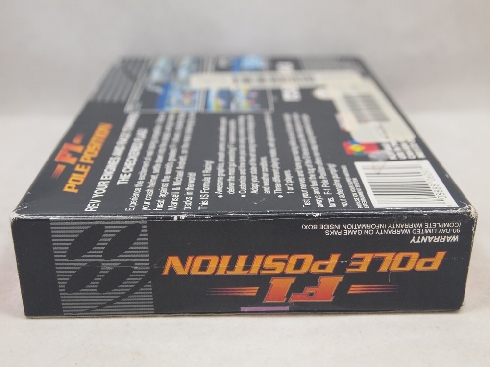 F1 Pole Position (Super Nintendo | SNES) Authentic BOX ONLY