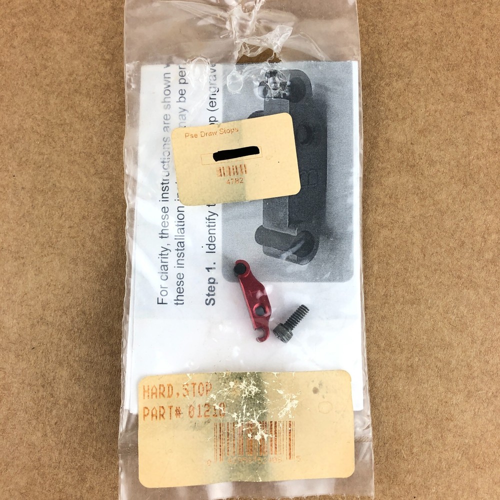 PSE Archery Hard Stop Kit (Fits Most PSE Cams That Takes Draw Stops) Part# 01218