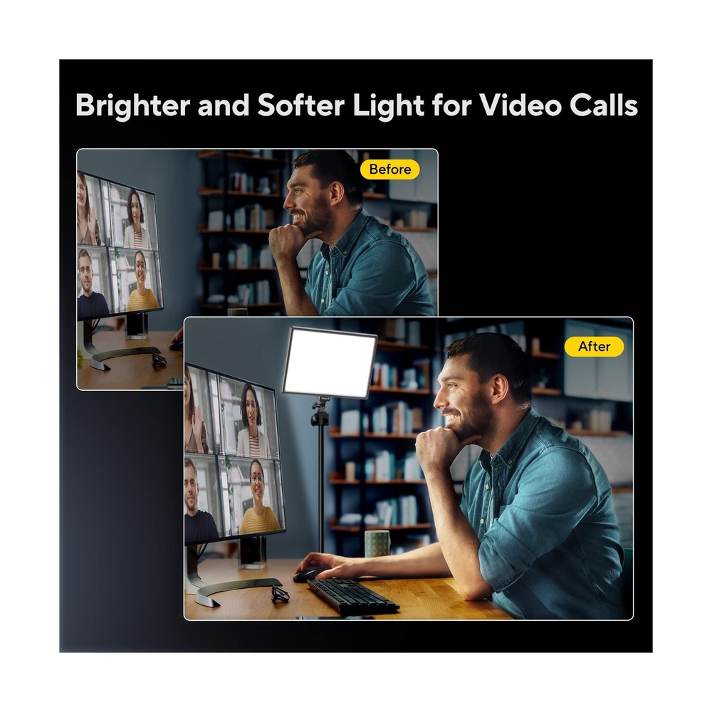 RALENO LED Video Soft Light Panel | Studio Photography, Live Streaming, Video...