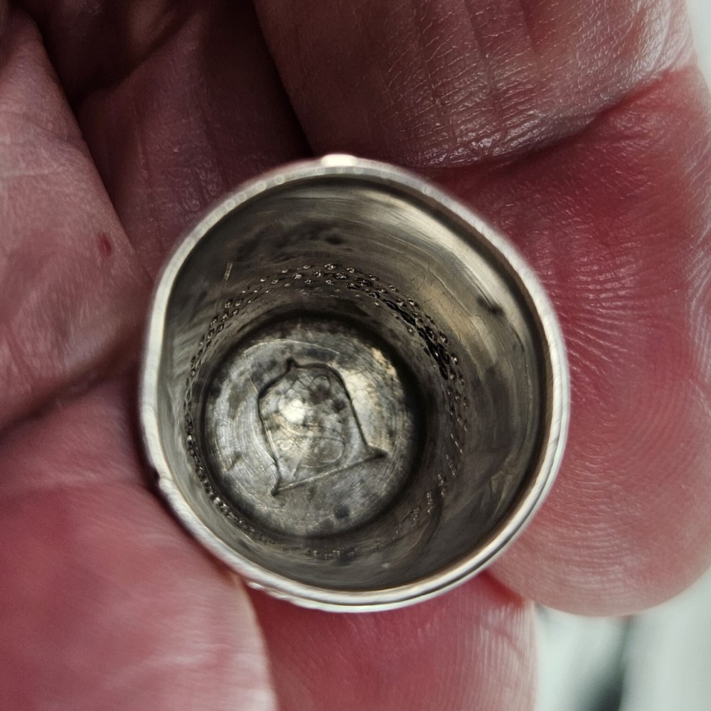 Victorian Sterling Silver Thimble 5.0g Size 9 [8275]