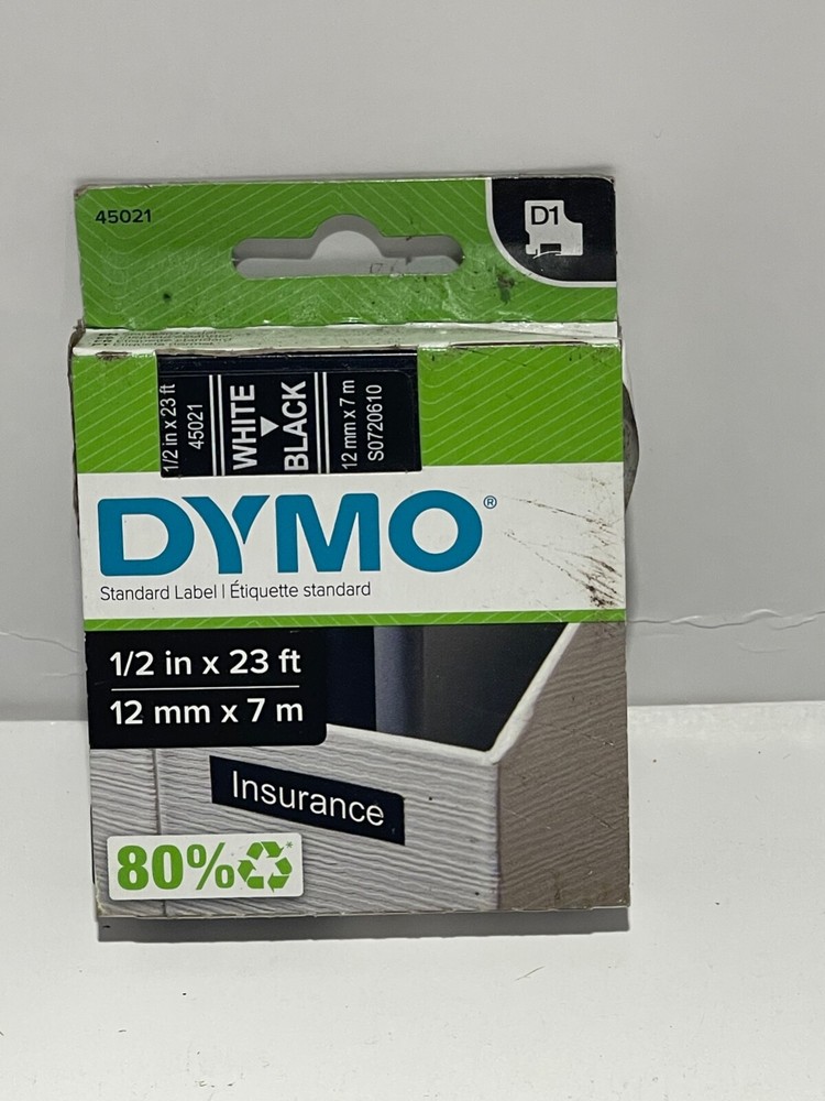 DYMO 45021 High-Performance Permanent Self-Adhesive D1