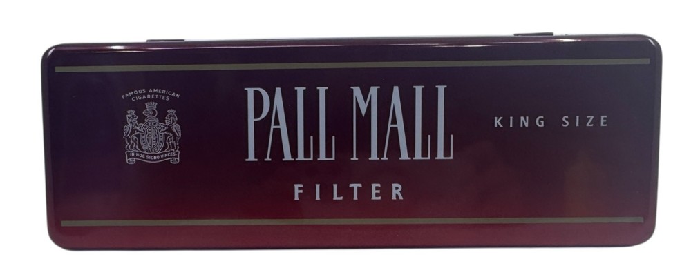 Pall Mall Filter King Size Red 11½" x 4" Hinged Tin Only