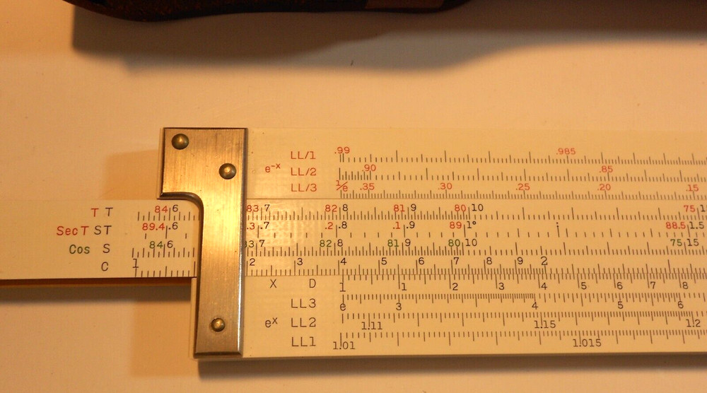 POST VERSALOG 1460 Engineer Slide Rule Case Belt Loop Instructions JAPAN E5