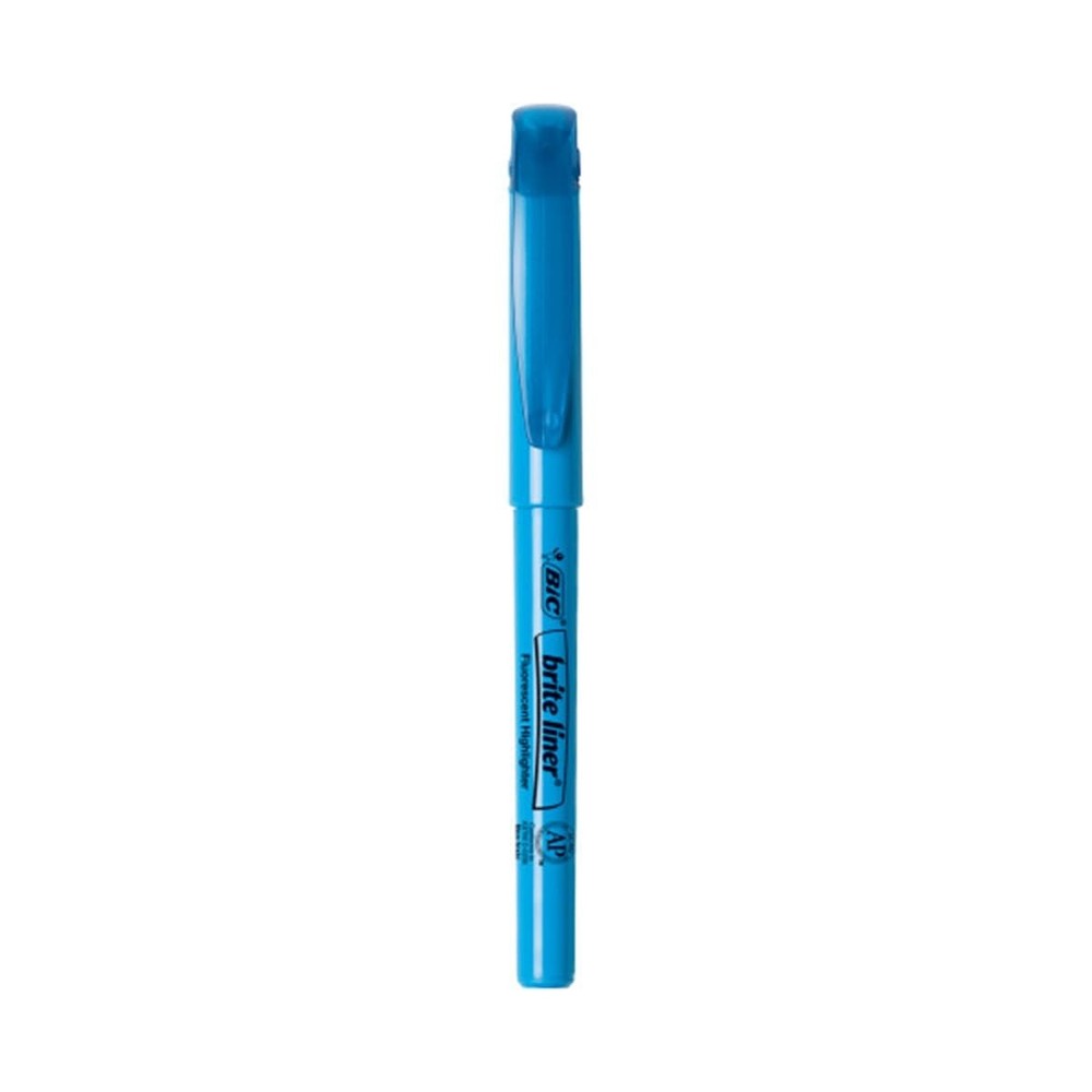 BIC Brite Liner Highlighter Chisel Tip Blue DOZEN (BL11-BE) 1 Dozen,