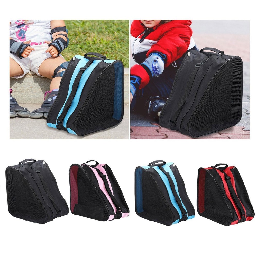 Roller Skating Bag Large Capacity Adjustable Shoulder Strap Ice Skate Bag