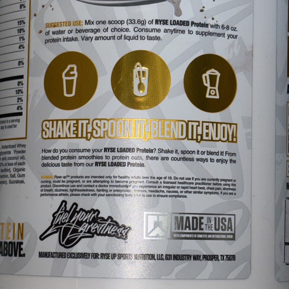 Ryse Loaded Protein Cinnamon Toast 2 LB