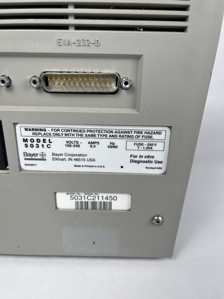 Bayer DCA 2000+ Hemoglobin Analyzer Model - 5031C - Powers On - READ