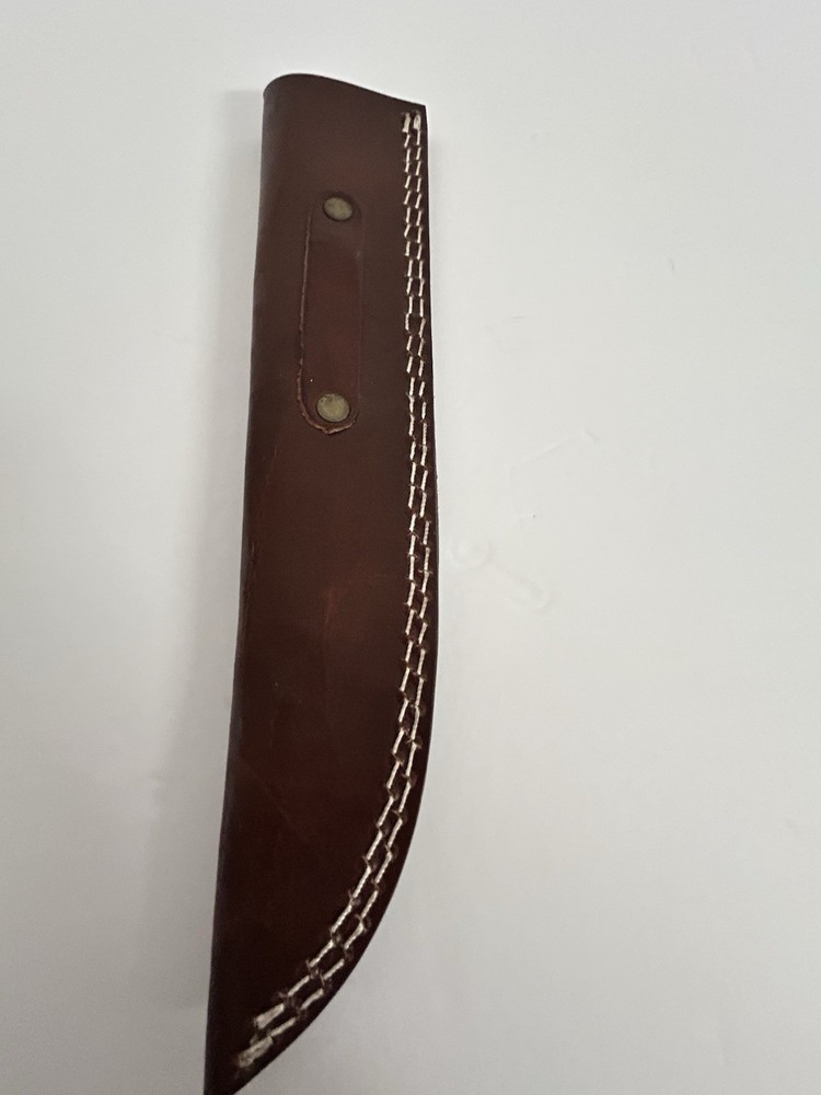 Brown Leather straight Fixed Blade Knife Sheath