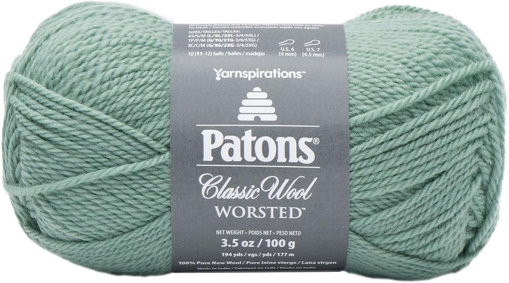 Patons Classic Wool Yarn-Basil