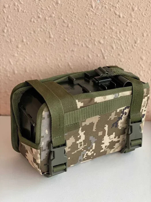PKM Machine Gun Ammo Box Pouch Horizontal MOLLE Quick Release Multicam