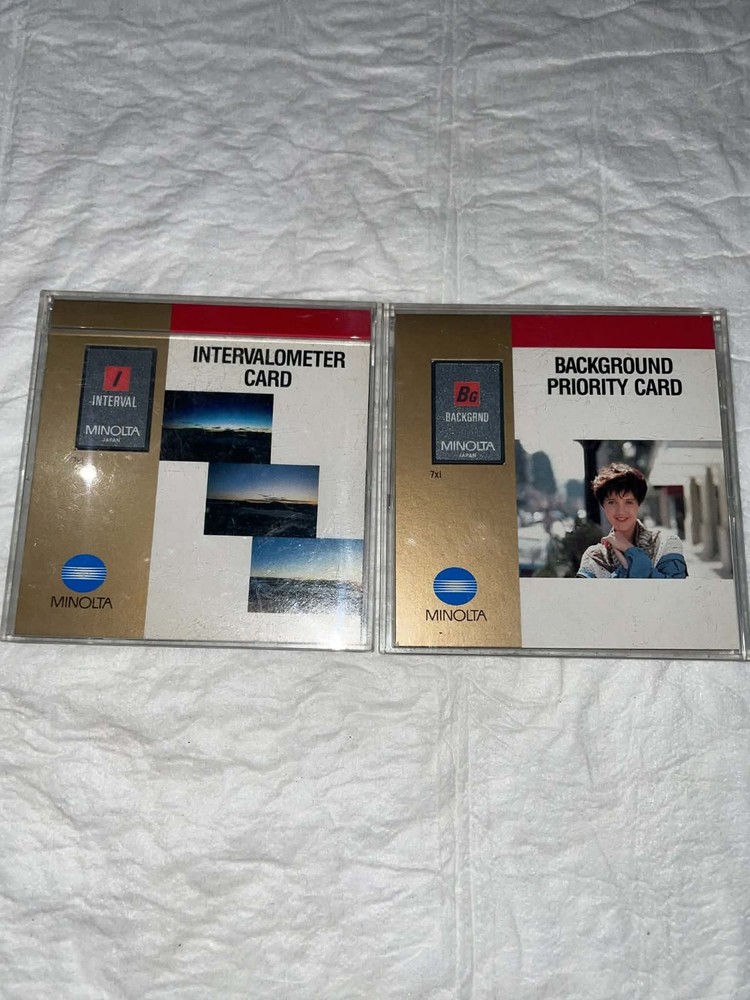 Minolta Background Priority Creative Expansion / Intervalometer Cards