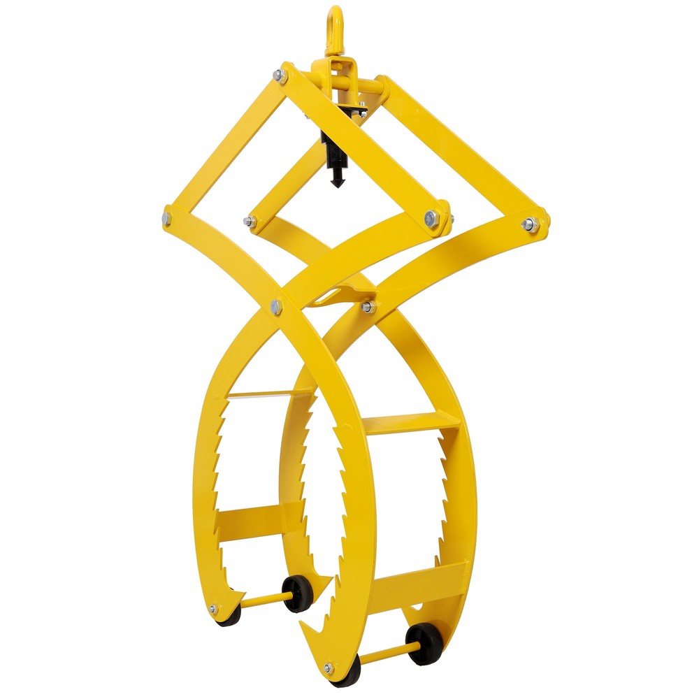 Automatic Grip Log Tongs, 360° Swivel Lifting Tools with 4 Claws, 25” Open