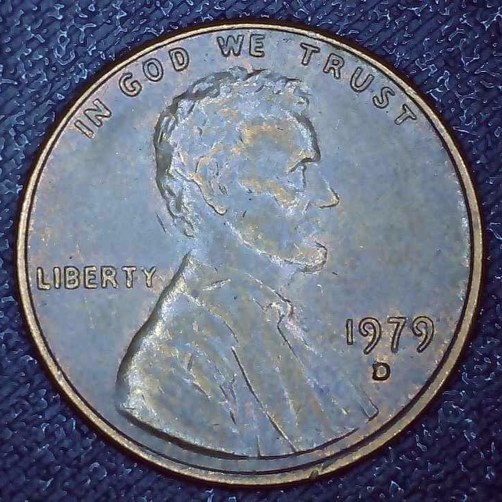 1979 D Lincoln Penny error repunched mintmark