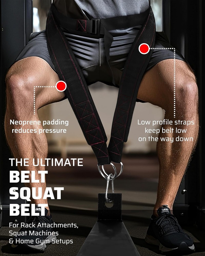 Ultimate Belt Belt Squats Rack Attachment & Squat Machine Structured Back