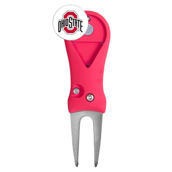 NEW Wincraft Ohio State University Buckeyes Spring Action Divot Tool