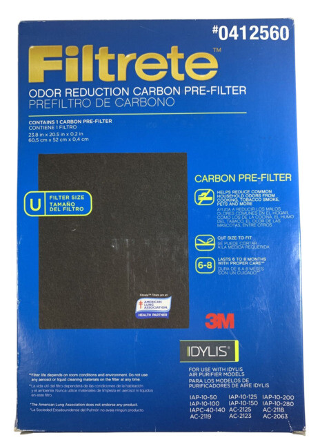 Filtrete 0412560 Odor Reducing Carbon Pre Filter