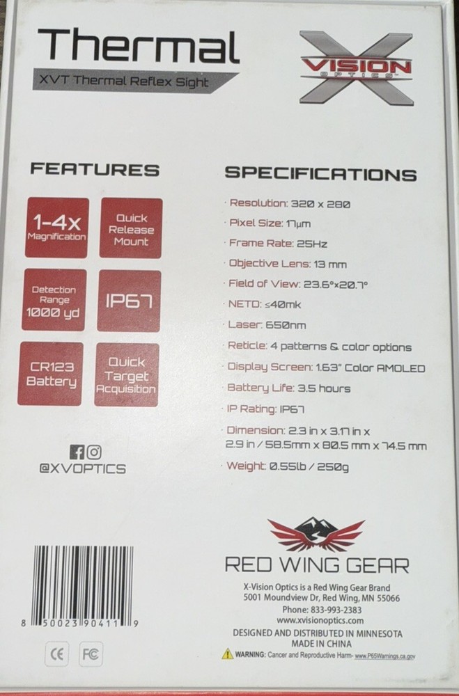 XVision Tech Thermal Flex 1