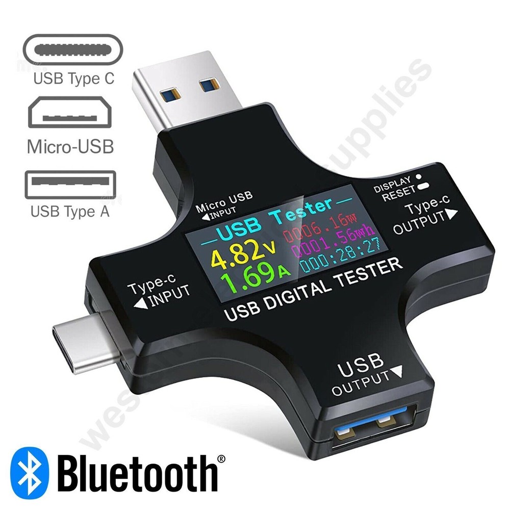 USB Type C PD Battery Power Tester Digital Multimeter Voltage Current Voltmeter