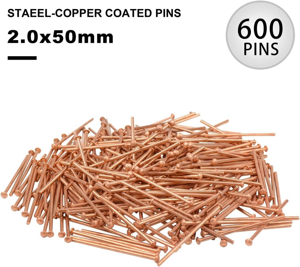 600PCS Stud Welding Pins 2.0mm Car Dent Puller Stud Welder Pins Tips Nails Tool