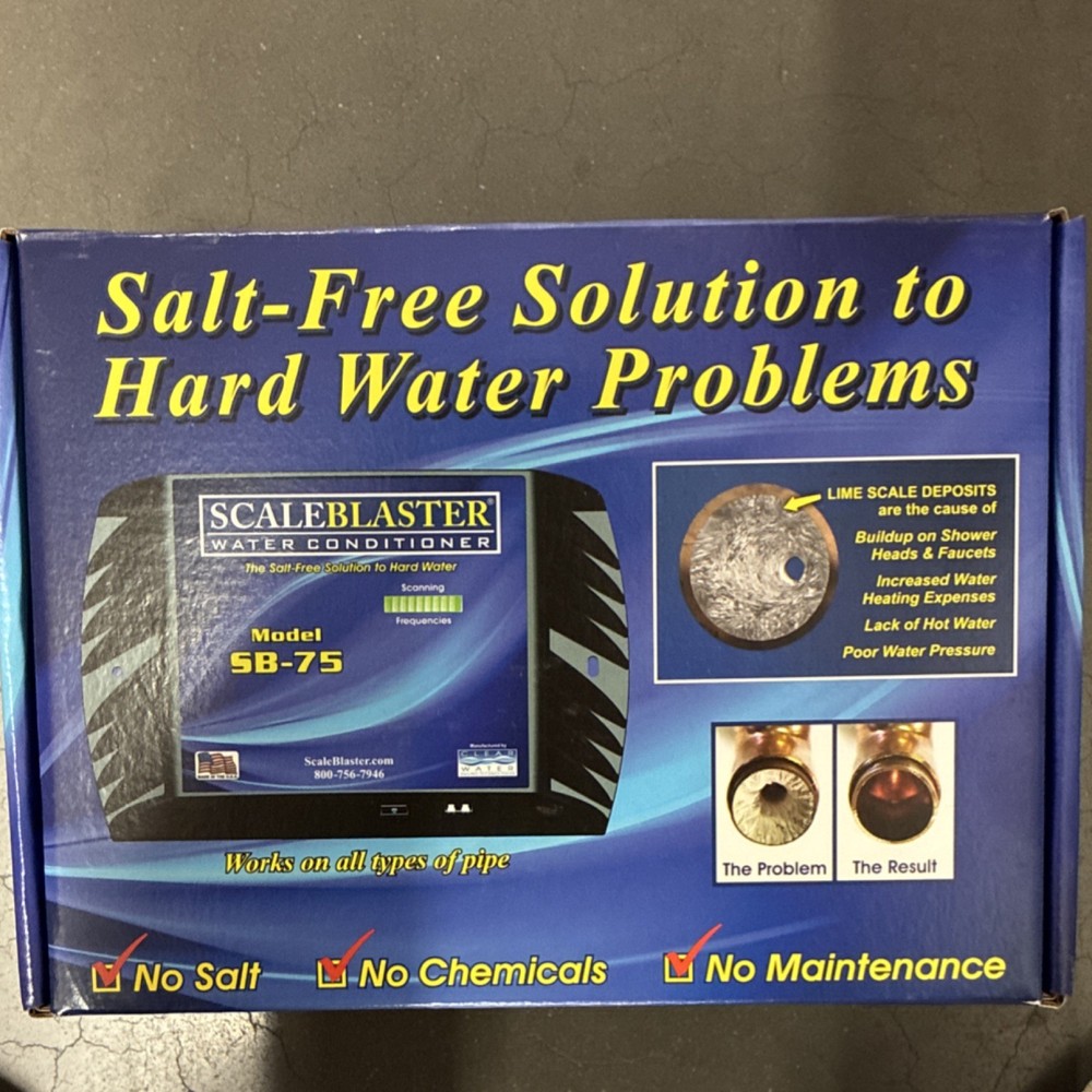 ScaleBlaster SB-75 Salt-Free Water Conditioner for Limescale, 4,000 sq. ft.