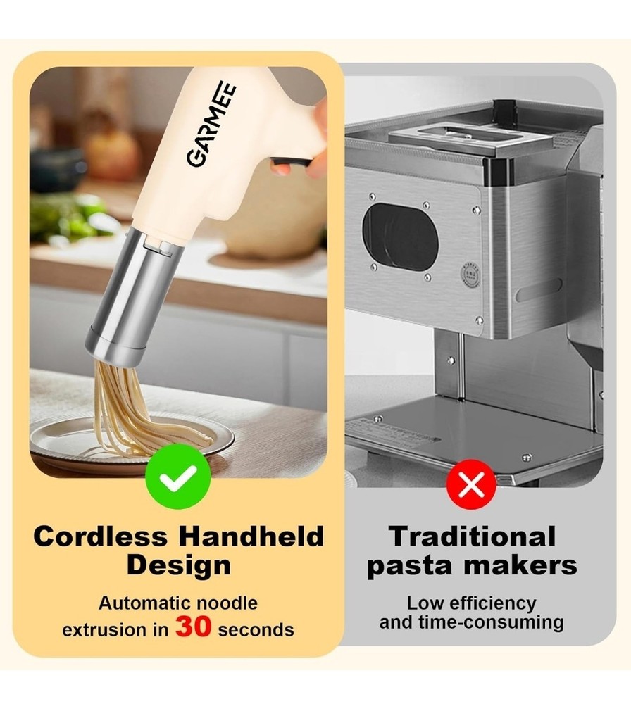 Electric Pasta Maker Machine Noodle Maker - Automatic Spaghetti Maker Pasta R...