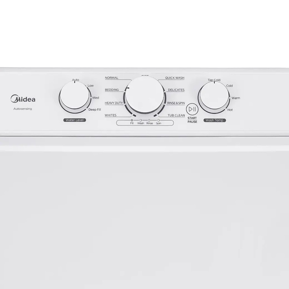 Midea 3.9 Cu. Ft. Top Load Washer - White