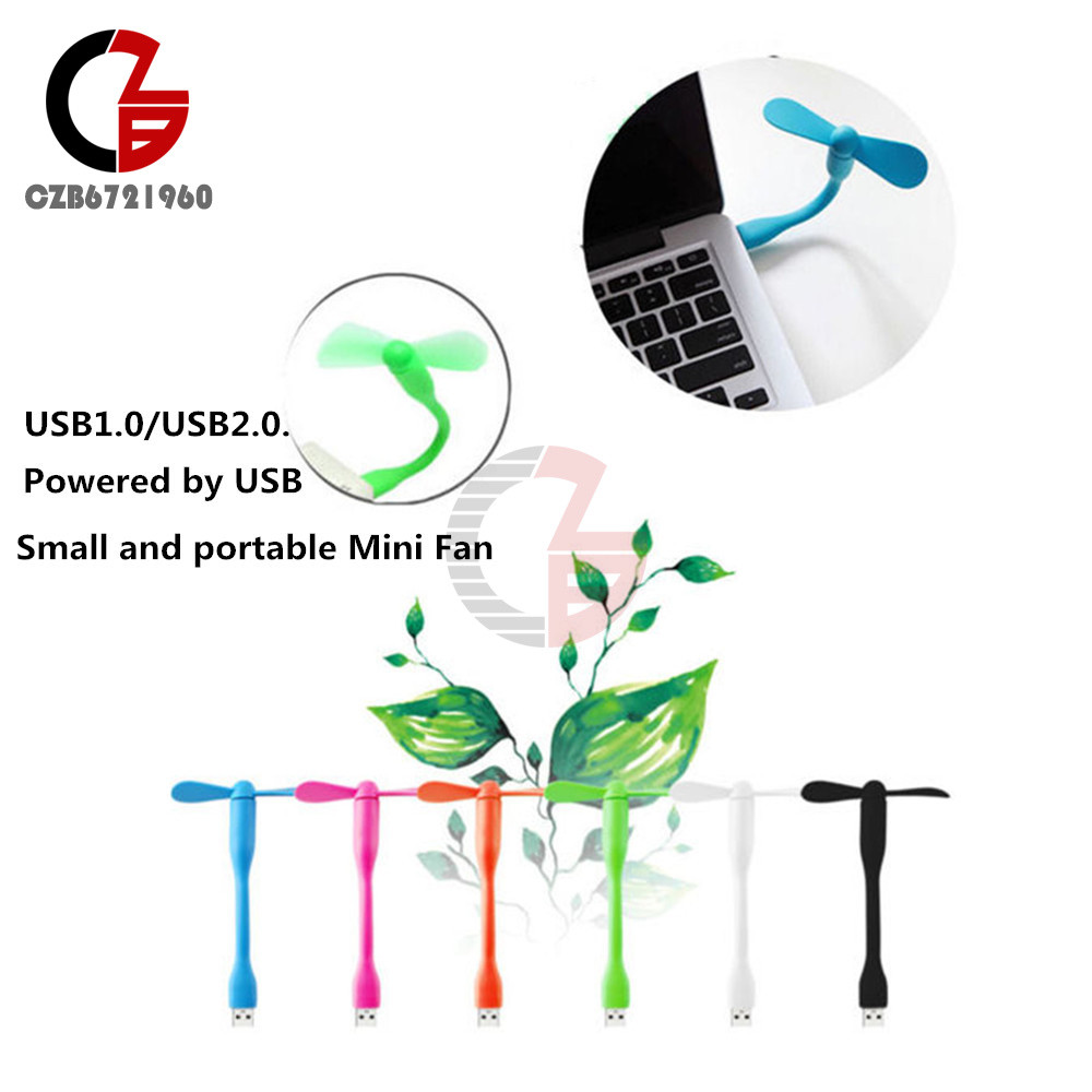 Mini USB Portable Cooling Fan Cooler Flexible For Laptop Desktop Computer