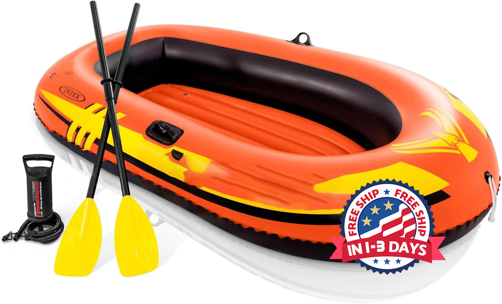 Bote Inflable Con Remos Balsa Bote De Pesca Resistente Durable Bomba De Aire