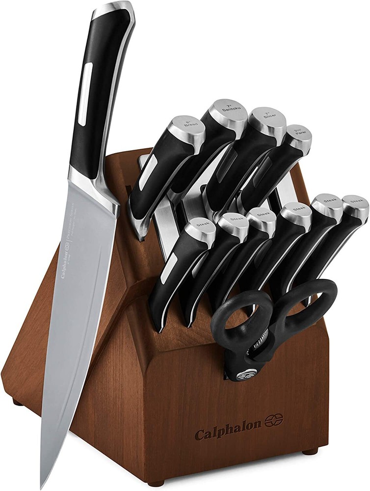 Used Calphalon Precision SharpIN Nonstick 13 Piece Cutlery Set