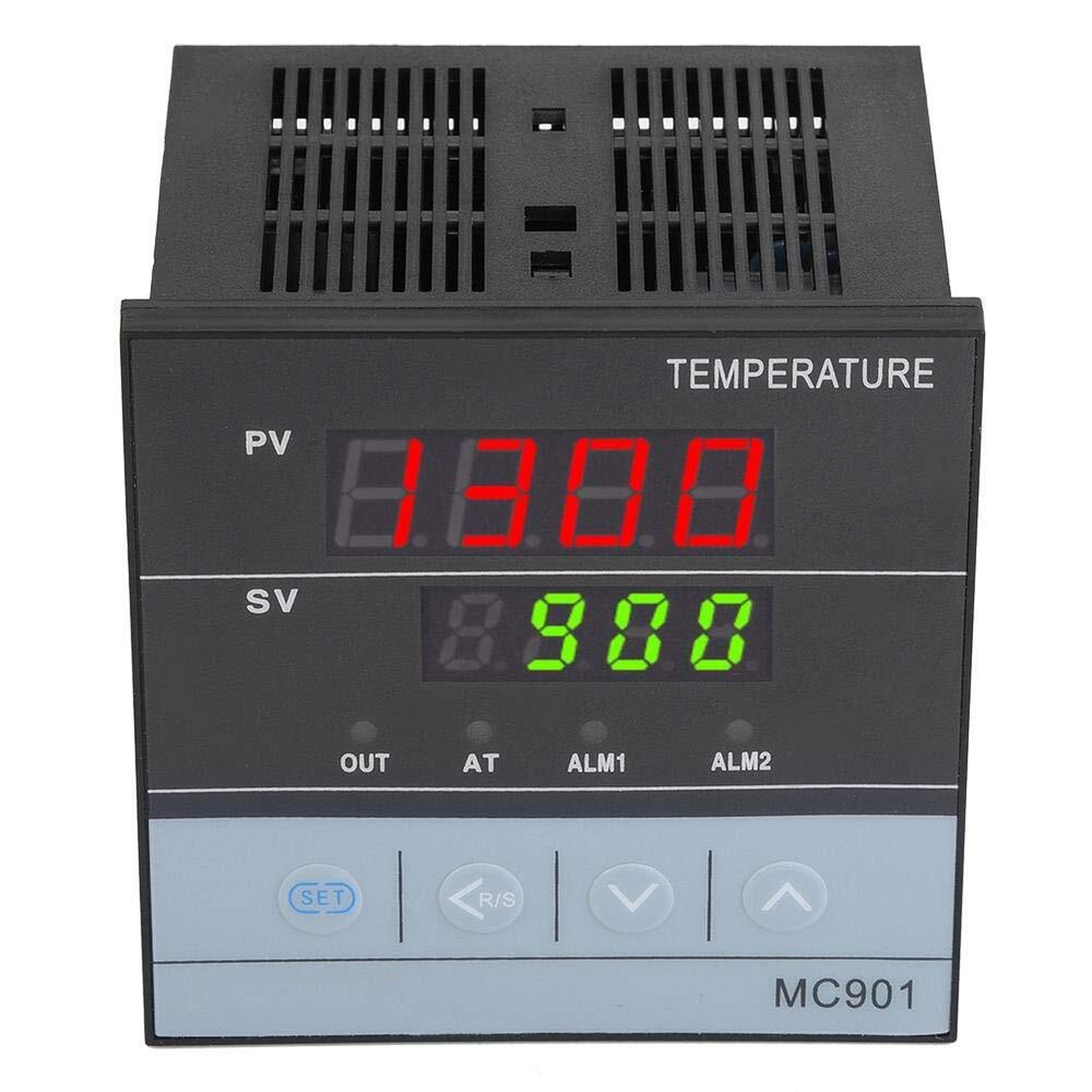 PID Temperature Controller Dual Digital Display K MC901 Digital Programmable...