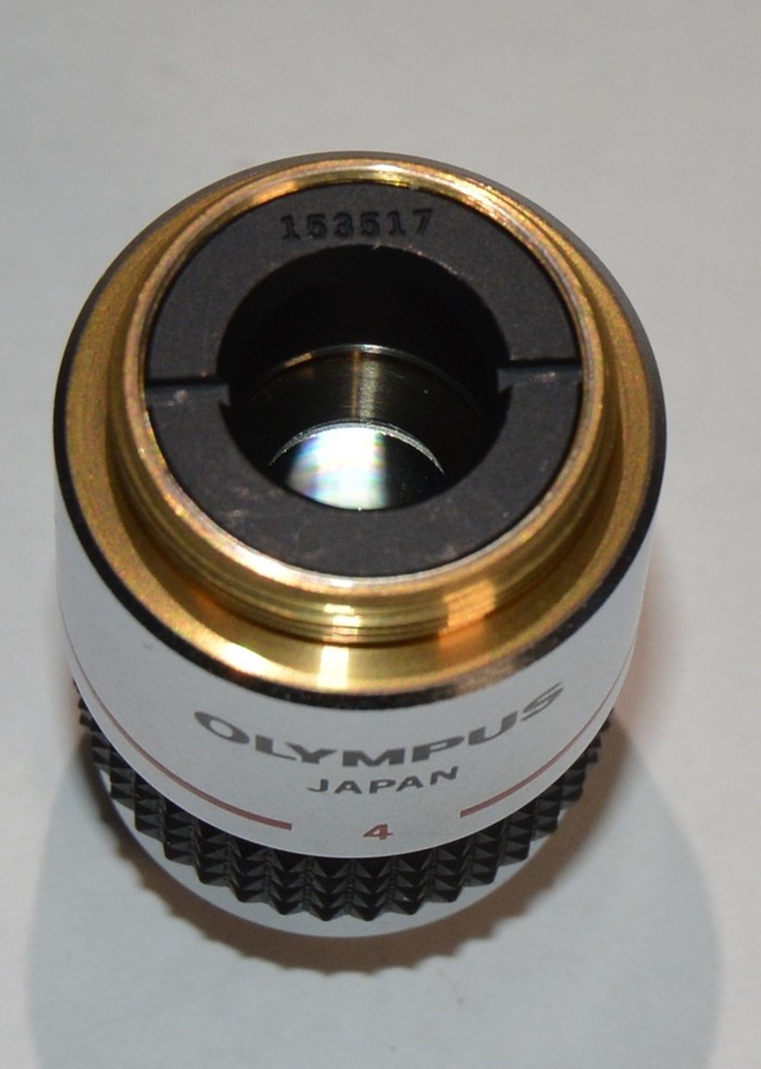 Olympus DPlan 4 0.10 160/0.17 Microscope Objective 4X