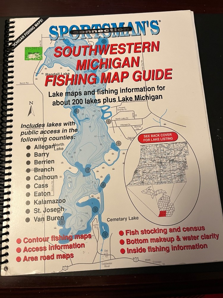 Michigan Fishing Map guidebook