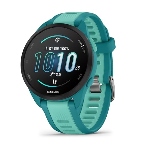 GARMIN Forerunner 165 Running Watch Turquoise NEW
