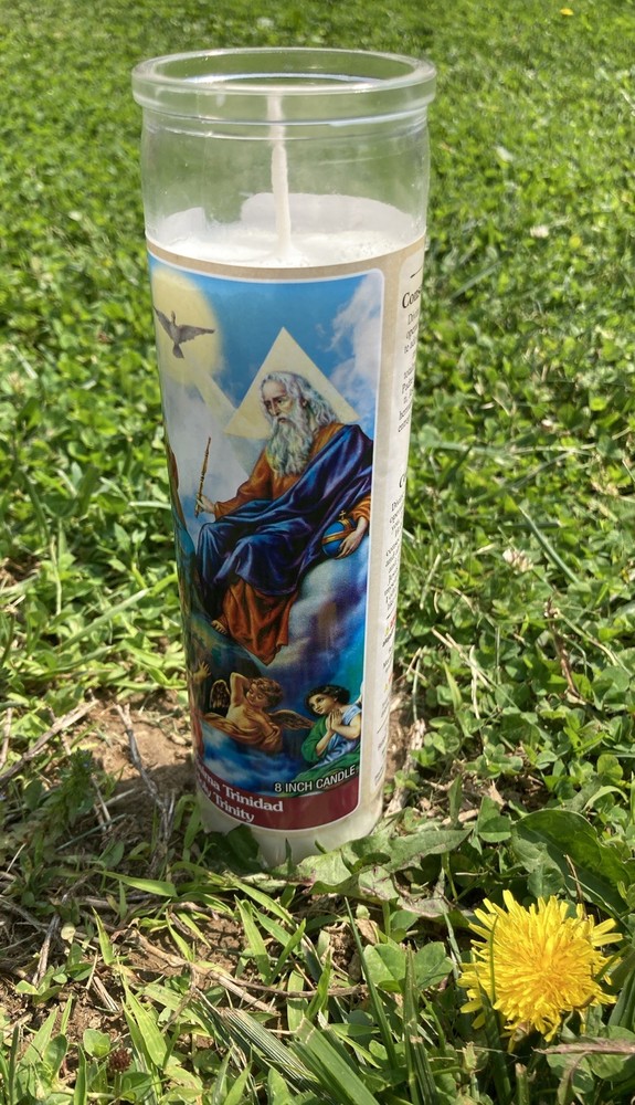 Holy Trinity 8 Inch Candle