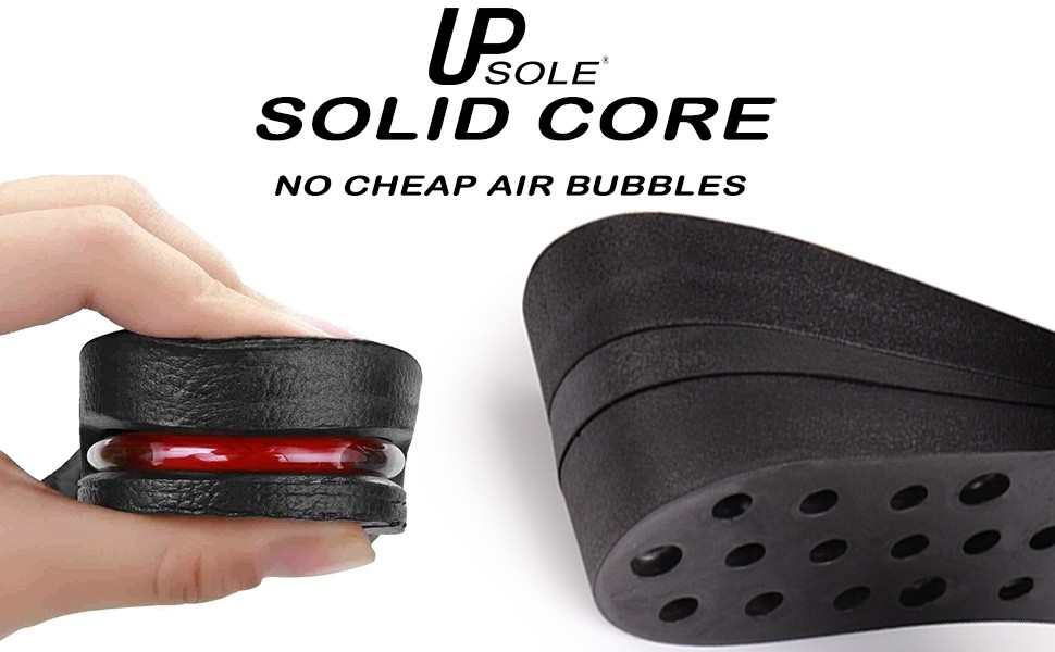 Mens Height Increase Insoles with Solid Foam & Interlocking 2.75" added height.