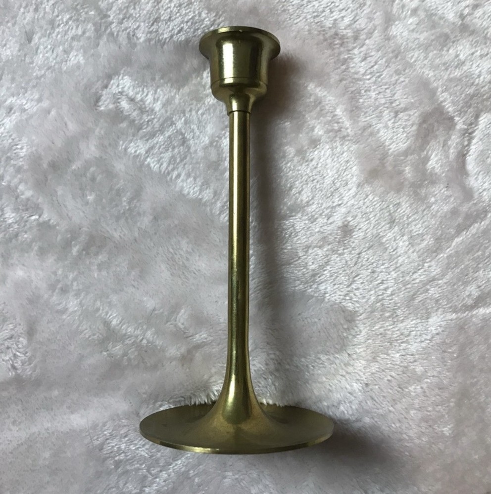 Vintage Solid Brass Elegant Gold Candlestick Holder Tabletop for Candlesticks 6”