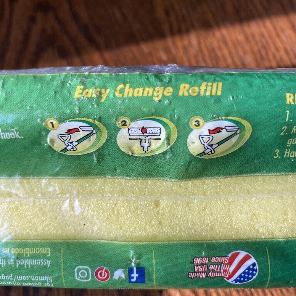 1 Libman NITTY GRITTY Roller Mop Refill Tear Resistant New Open Package