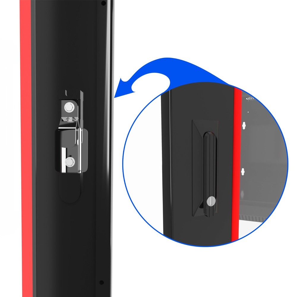 Sysracks - 9U Network Rack Wall Mount - Locking Server Cabinet – 24-Inch Depth -