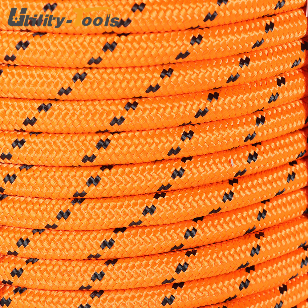 Double Braid Polyester Rope Arborist Bull Tree Rigging Line 1/2"×200'