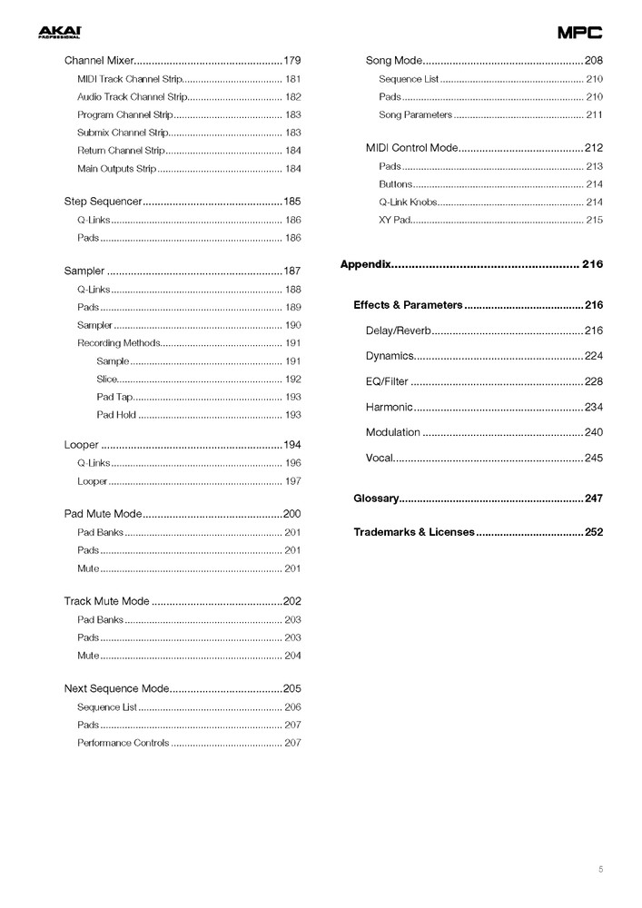 Akai Pro MPC Software Version 2.14 User Guide Manual: 347 Pages Color